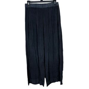 Kedem Sasson Pull On Wide Leg Palazzo Pants Size 1 (US S) Lagenlook 100% Cotton